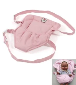 Babytrage rosa, unter anderem für die Puppen Gordi und Miniland