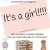 Glückwunschkarte Es ist ein Mädchen