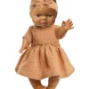Heless-Kleid mit Stirnband für Gordi-Puppen / Karamell