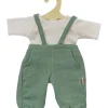 Heless-Latzhose mit T-Shirt für Gordi-Puppen / Salbeigrün
