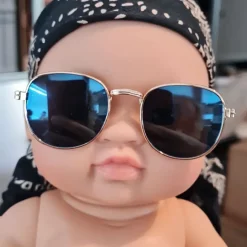 Heless Puppensonnenbrille gold mit verspiegelten Gläsern
