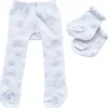 Heless Strumpfhosen und Socken weiß mit Eiskristall für Gordi-Puppen