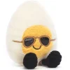 Jellycat Amüsantes gekochtes Ei, schick mit Sonnenbrille