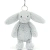 Jellycat Bashful Hase Silber / Taschenanhänger