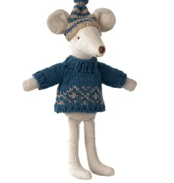 Maileg Strickpullover und Mütze für Vater Maus