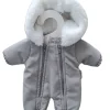 Mamamemo Schneeanzug / Skianzug grau für Gordi-Puppen