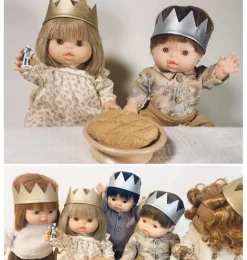 Minikane goldene Krone für Gordi-Puppen