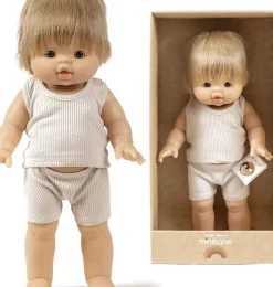 Minikane / Paola Reina Gordi Puppe Archie mit Unterwäsche / 37 cm