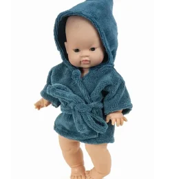 Minikane peignoir und tissu éponge Paon für Gordi-Puppen