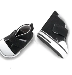 Schwarze Basketballschuhe/Sneaker für (AMIGAS) Puppen