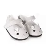Skrållan silbergraue Puppenschuhe Mäuse / passend für Amigas-Puppen